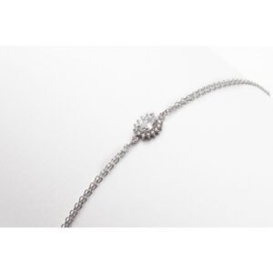 Βραχιόλι με ροζέτα οβάλ