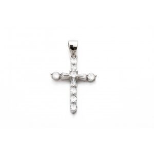 Σταυρός με στρόγγυλα ζιργκόν και παγέτες