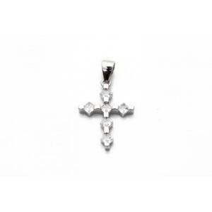 Σταυρός με πέτρες ζιργκόν σε σχήμα ρόμβος